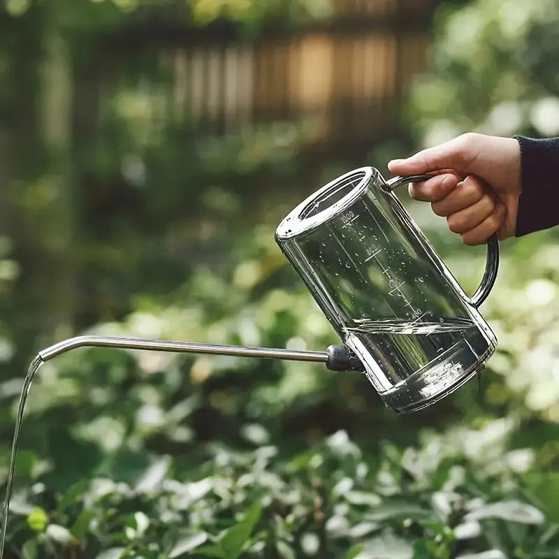 1L Watering Can with Long Reach Spout & Sprinkler