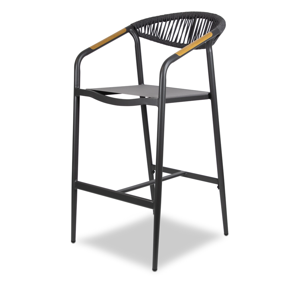 Amalfi Bar Stool in Gunmetal