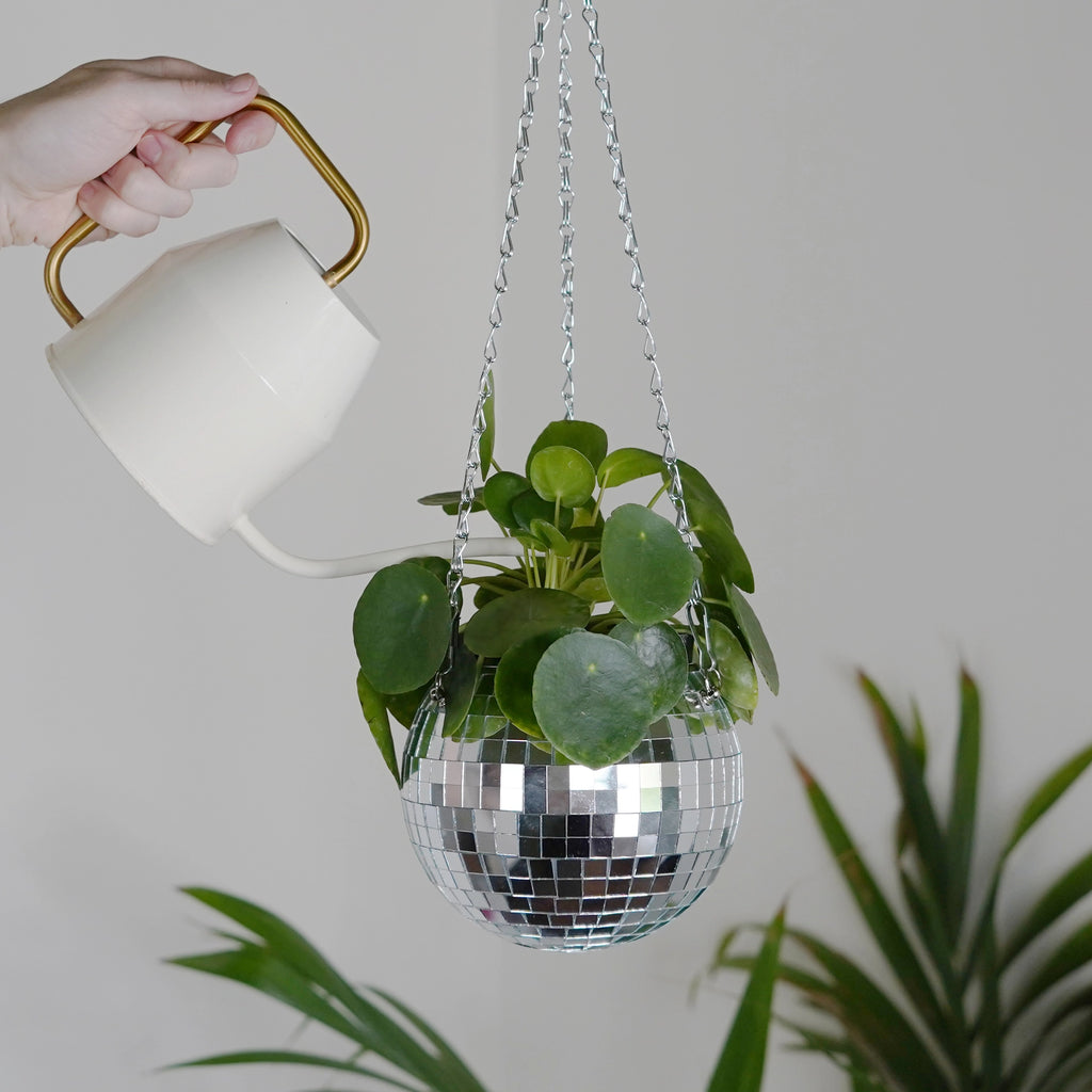 Disco Ball Planter - Silver