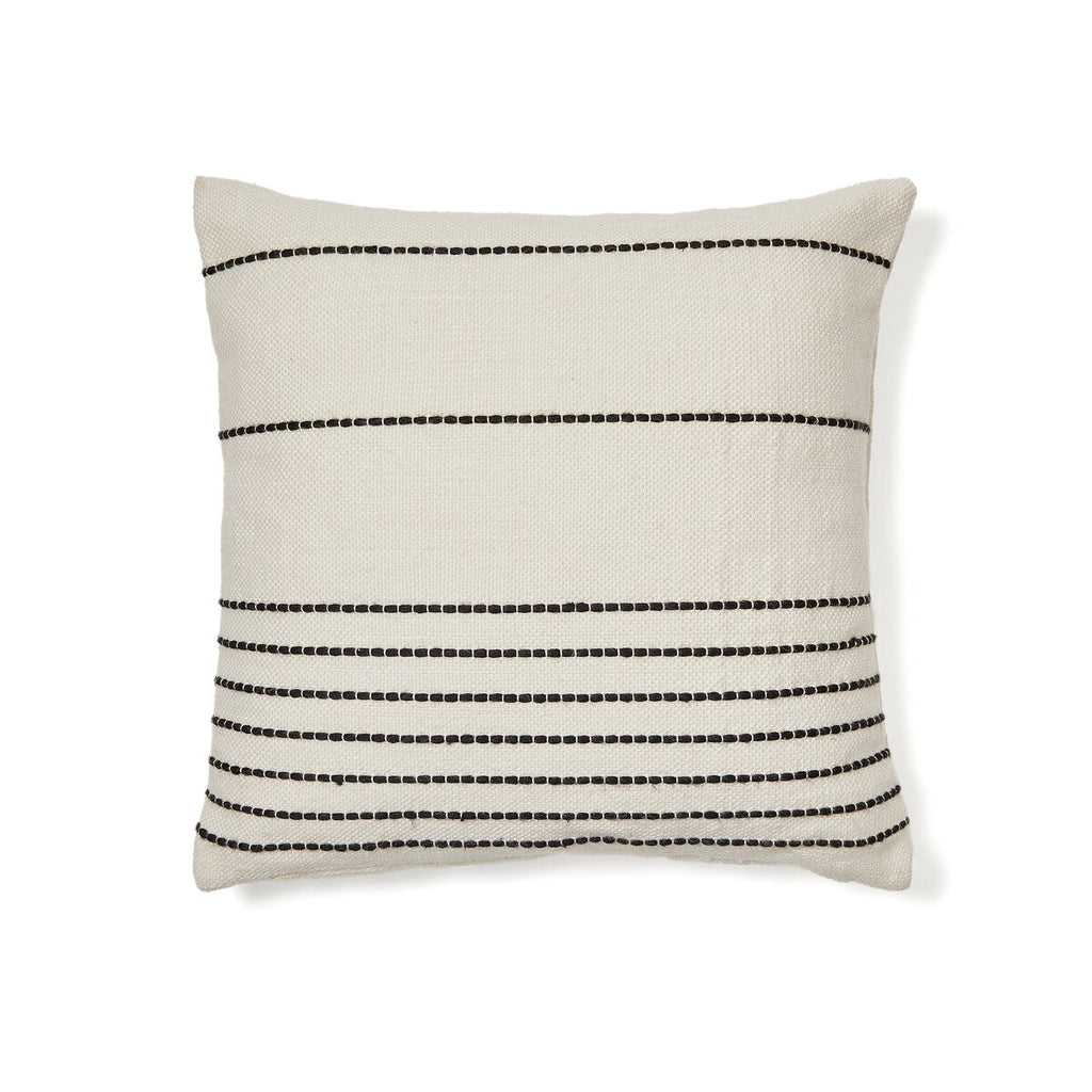 'Polp' White striped Cushion