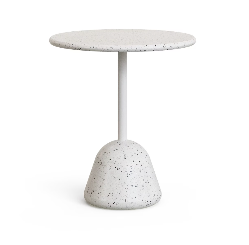 Saura Round Table White Terrazzo