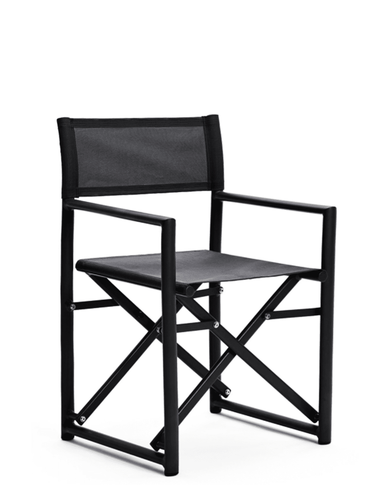 Aluminium Directors Chair - Black