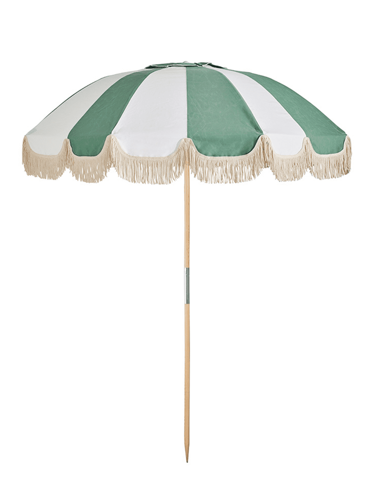 Jardin Umbrella 2.1m Sage w/Fringe