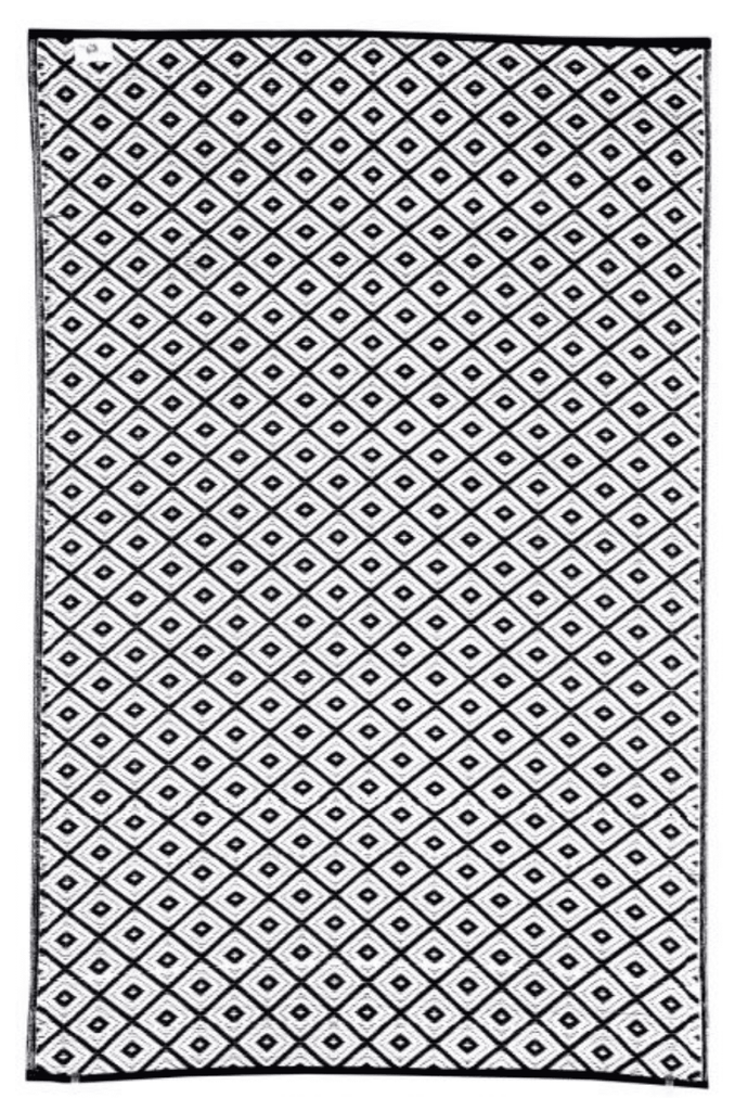 Kimberly Black & White outdoor rug