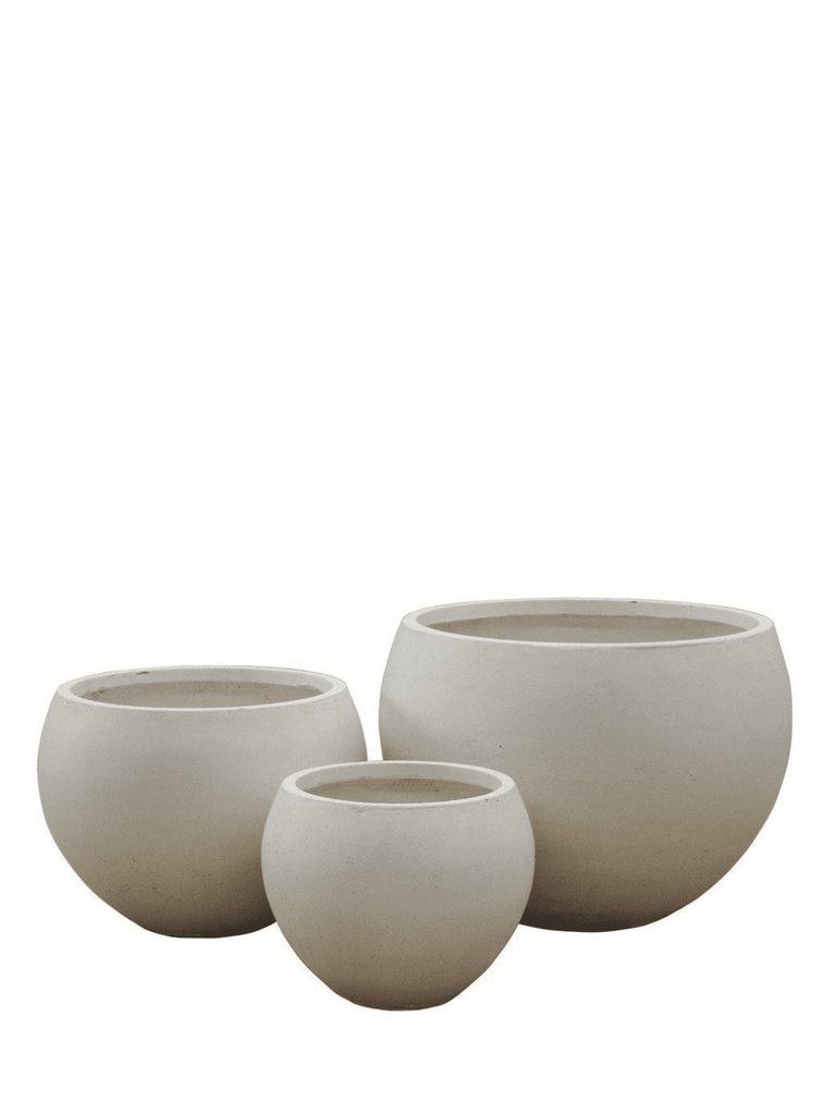 Round Ball Pot White - Medium